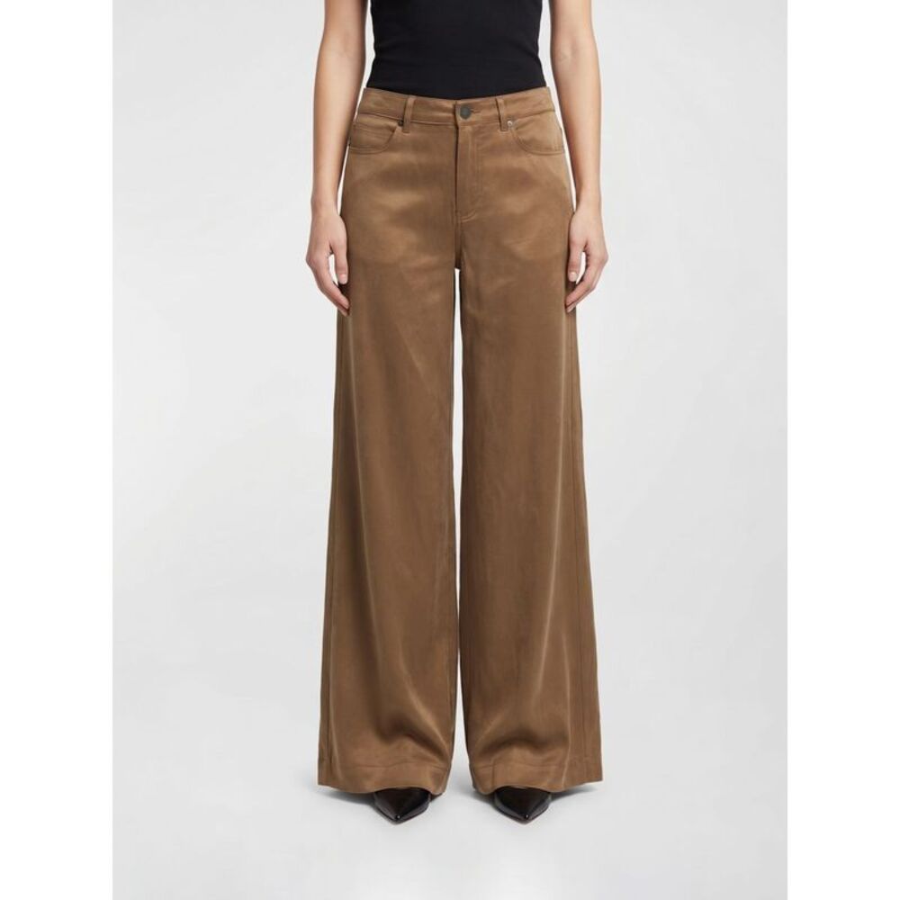 Pinko Women Pinko Porta Viscose Blend Flared Trousers With Love Birds Logo
